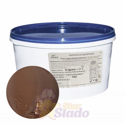 Кондитерская начинка Нежный Шоколад ведро 6 кг.
