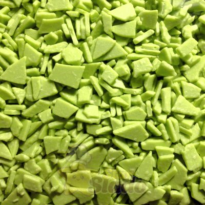 Осколки кондитерские зеленые, 1 кг.
