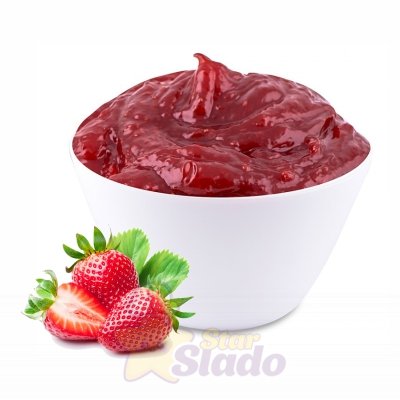 Кондитерская начинка Клубника с кусочками термостабильная фруктовая 10кг.